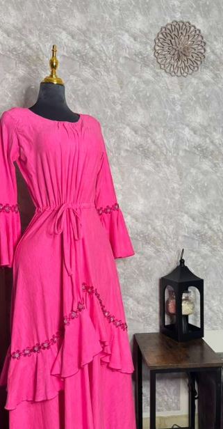 Blush Bloom Abaya
