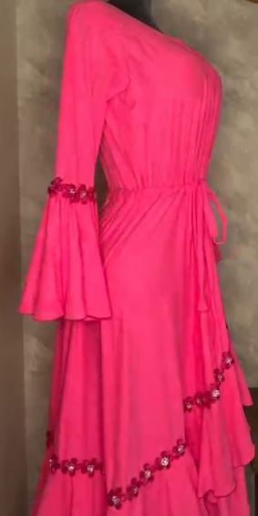 Blush Bloom Abaya - Look 3